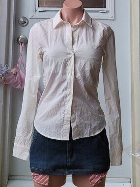 Twik Slim Fit Beige Button Up Shirt